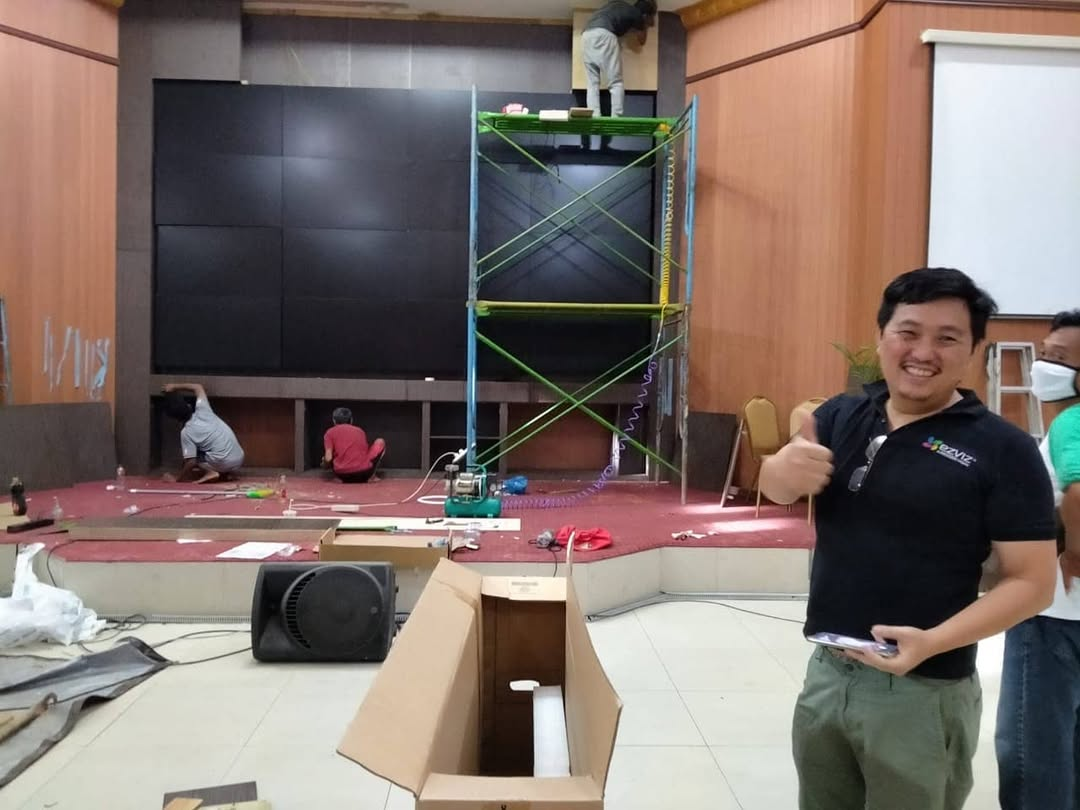 Instalasi Video Wall - Aula Gawi Sabarataan Balai Kota Banjarbaru